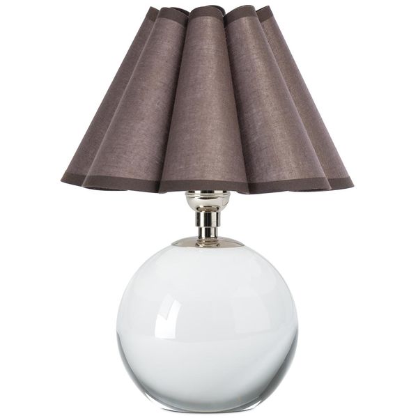 Giorgio Crystal Mini Lamp, Polished Nickel/Wild Poppy