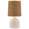 Tuva Tischlampe, Aged Brass/Ceramic Silver Lake