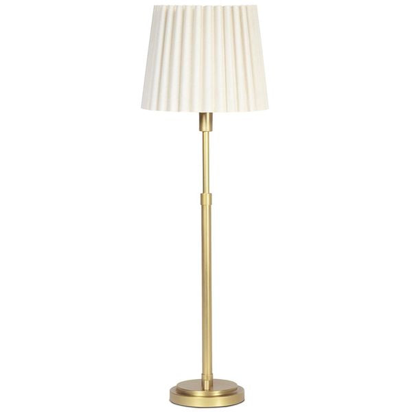 Polly Buffet Lamp, Natur Brass/Heritage Plaid