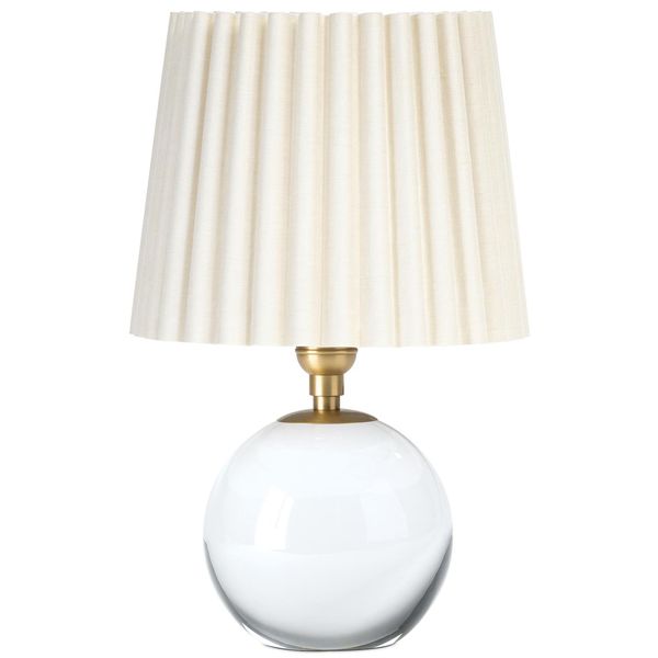Giorgio Crystal Mini Lamp, Natur Brass/Heritage Plaid