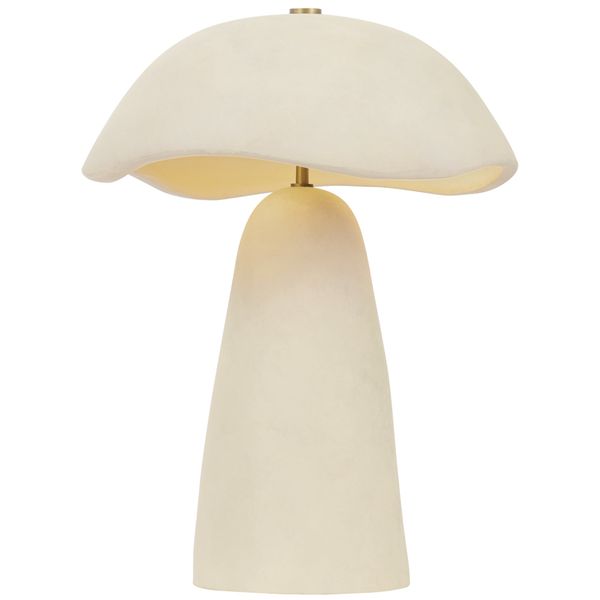 Osgood Tischlampe, Patina Brass/Ceramic Raked Sand