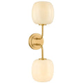 Lisette 6 Light Semi Flush, Aged Brass