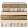 Tidal Weave Book Stack, Blau/Beige