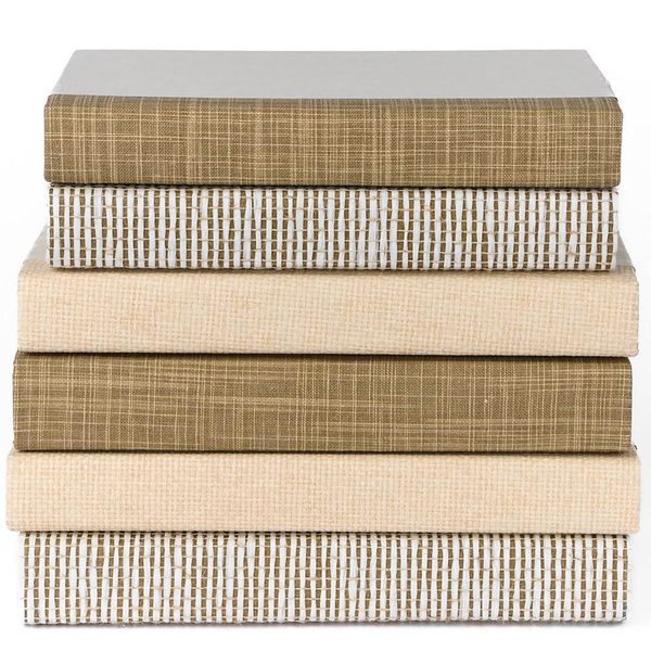 Tidal Weave Book Stack, Blau/Beige