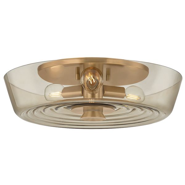 Braxton Semi Flush, Patina Brass